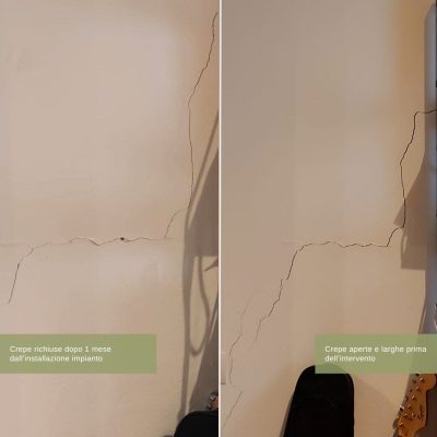trattamento per consolidare le fondamenta ed eliminare le crepe nei muri crepe sul muro soluzione